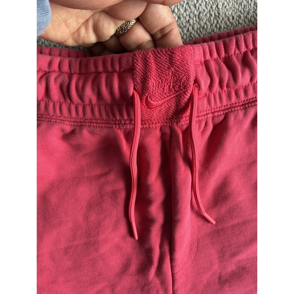 Nike Pink Fleece Shorts Women's Small Athleisure Lounge Sweat Shorts - Picture 9 of 15